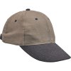 Hnědá pracovní kšiltovka bez potisku z 100% bavlny
