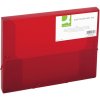 Box na spisy Q-C A4 s gumič, Více barev  2,5cm (Barva Červená)