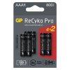 Nabíjecí baterie GP ReCyko Pro-AAA,HR03,800mAh, různý počet kusů (různý počet kusů 6 ks)