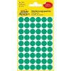 Kulaté etikety Avery, bílé, průměr 12 mm, 270 ks (Barva Zelená)