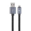 Datový kabel Gembird USB 2.0 oplet.,1,8m, stříbrný,jiná barva (Barva Černý)