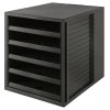 Zásuvkový box HAN, ECO, 5 zásuvek,  více barev (Barva Černá)