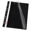 Černý plastový rychlovazač závěsný Esselte VIVIDA A4