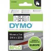 DYMO polyester páska D1 19mm x 7m, černá na bílé