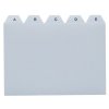 Rozlišovače do kartoték PVC, A-Z, 25-dílné,šedé, různé velikosti (Velikost A5)