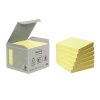 Recyklované Z-bločky Post-it,76x76 mm, žluté, 6 ks
