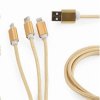 Nabíjecí kabel Gembird - USB Micro B + Type-C , 1 m - různé barvy