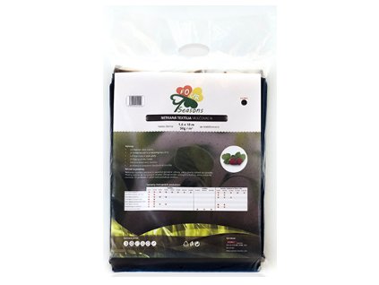 Netkaná textília čierna 50g/m2 3,2 x 5 m