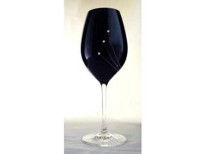 Poháre EXCLUSIVE BLACK SWAROVSKI 470 ml (2ks)
