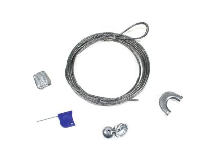 GPAK Plus M, veľ. 3 - kotevné lano 3 mm, dĺžka 4,5m s GP1 pre oceľové stĺpiky