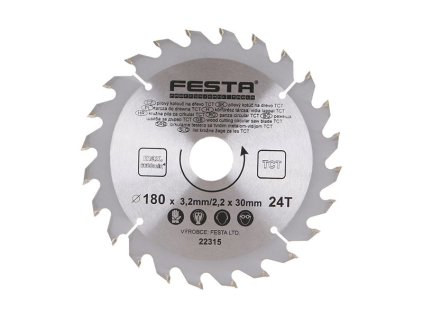 Kotouč pilový FESTA SK 180/3.2/30mm 24T
