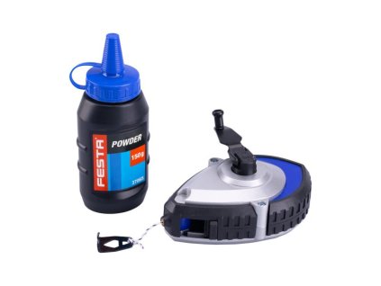 Sada šňůra značkovací rychlonavíjecí FESTA (BRNKAČKA) ALU 30m + pudr 150g