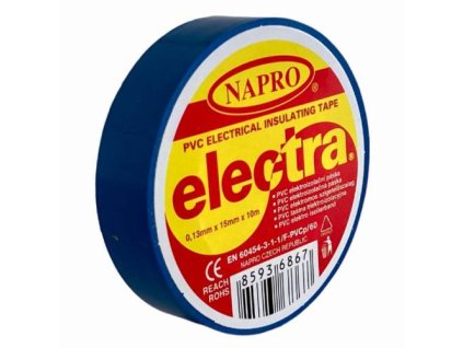 138383 Paska elektroizolacni PVC IZOVIAL 10 m x 15 mm modra 0z