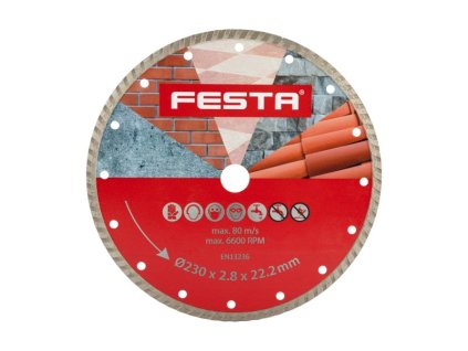 Kotouč diamantový FESTA TURBO 230x2.6x22.2mm