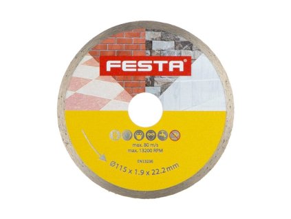 Kotouč diamantový FESTA plný 115x2x22.2mm