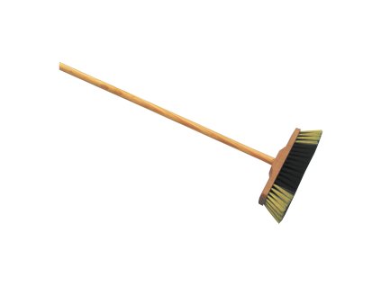 smetak nelakovany s drevenou nasadou