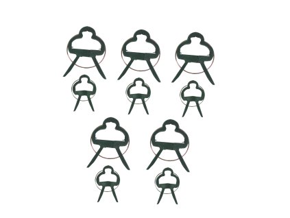 toptrade spona plastova na rostliny sada 10 ks