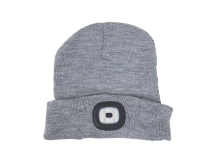 cepice led velikost l s led svetlem seda