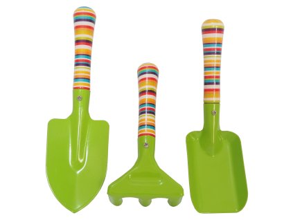 reflex naradi zahradni detske kovove rycek lopatka hrabe kratka nasada sada 3ks