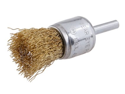 Kartáč rotační koncový vlnitý FESTA 25mm stopka