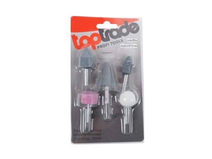 toptrade teliska brusna sada 5 ks stopka 6 mm