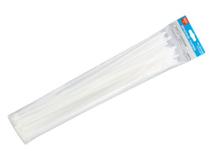 Pásky vázací 500x7.6mm 50ks bílá