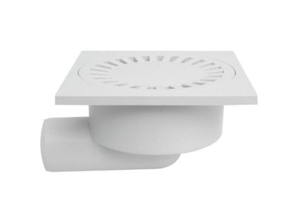 149720 Vpust podlahova bocni PVB DN 50 mm bila 0505 0z