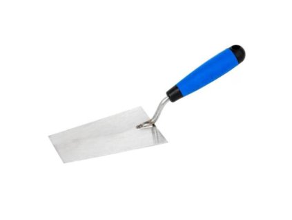 KU0951 Lzice nerez stukaterska trapezova 145 x 80 x 55 mm tl 1 2 mm gumova rukojet MC 0z