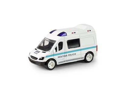 Kovové auto Městská policie Ostrava