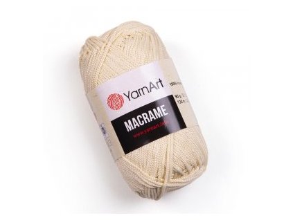 yarnart macrame polyester 137 smetanova