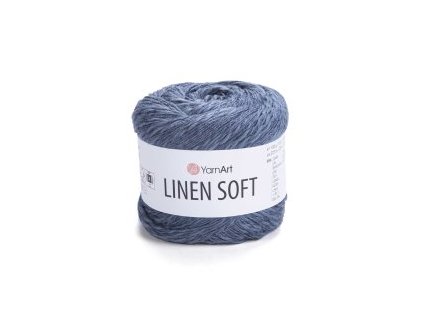 yarnart linen soft 7316 modro seda