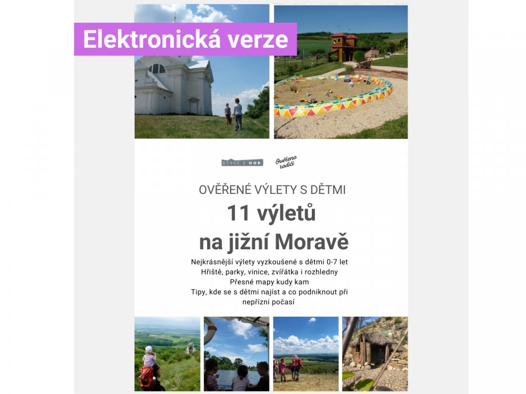 E-book 11 Ověřených výletů s dětmi: jižní Morava