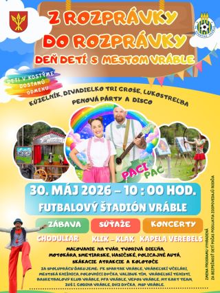 Zrekapitulujme si kde všade oslávime spolu MDD tento víkend 🥳💖 👉 30.5. VRÁBLE / Futbalový štadión ⏰14:30hod 👉 30.5....
