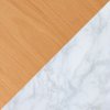 Bílý mramor / Dubové dřevo
