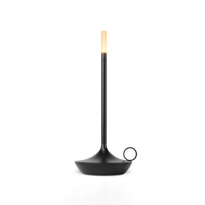 černá stolní lampa