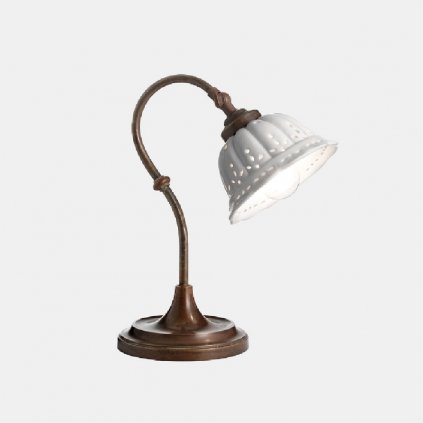 stolní lampička porcelánová