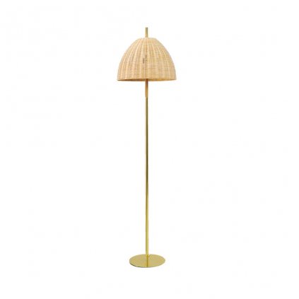 proutěná lampa