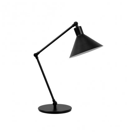moderní černá stolní lampička
