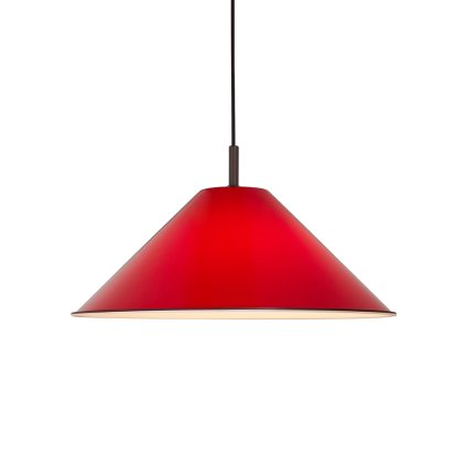 červené závěsné svítidlo