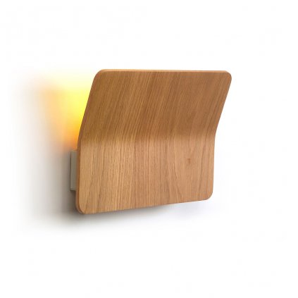 nástěnné subtilní svítidlo ze dřeva
