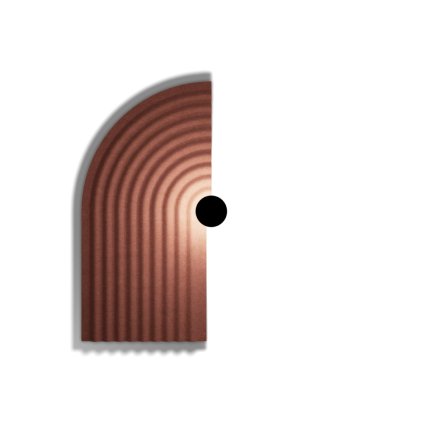 elegantní nástěnné designové svítidlo