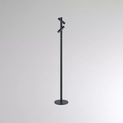 černá minimalistická lampa
