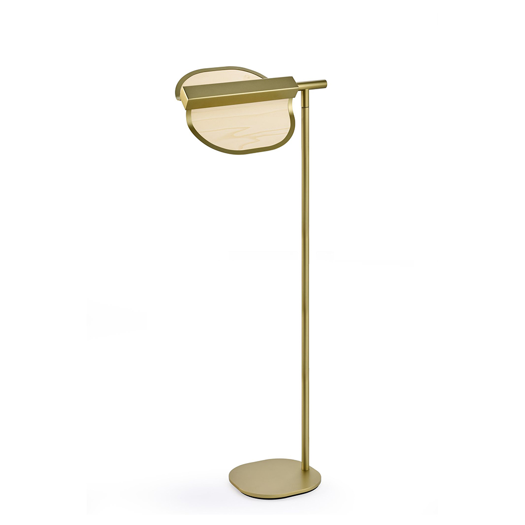 dřevěná lampa ke čtení