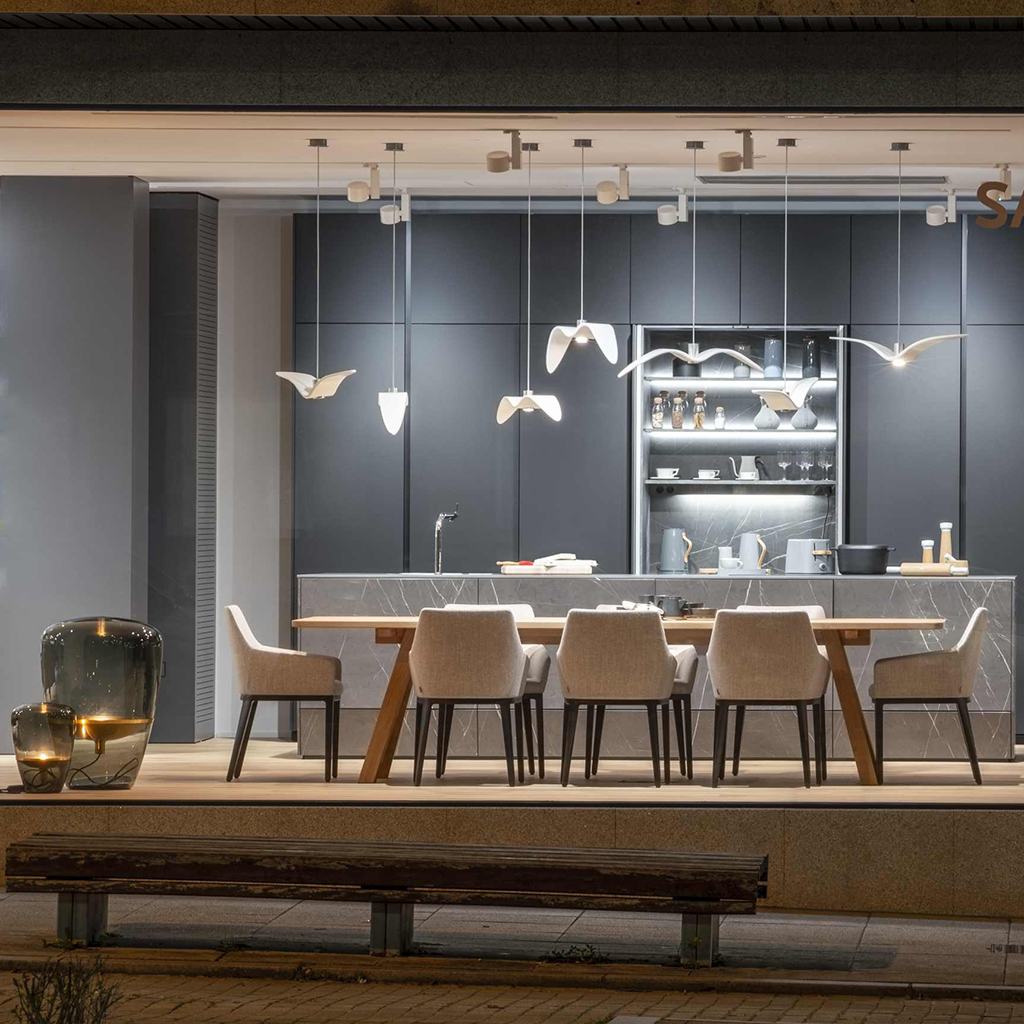 osvětlení showroom