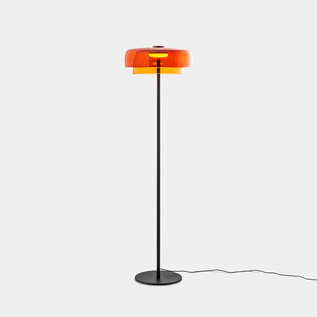 skleněná lampa