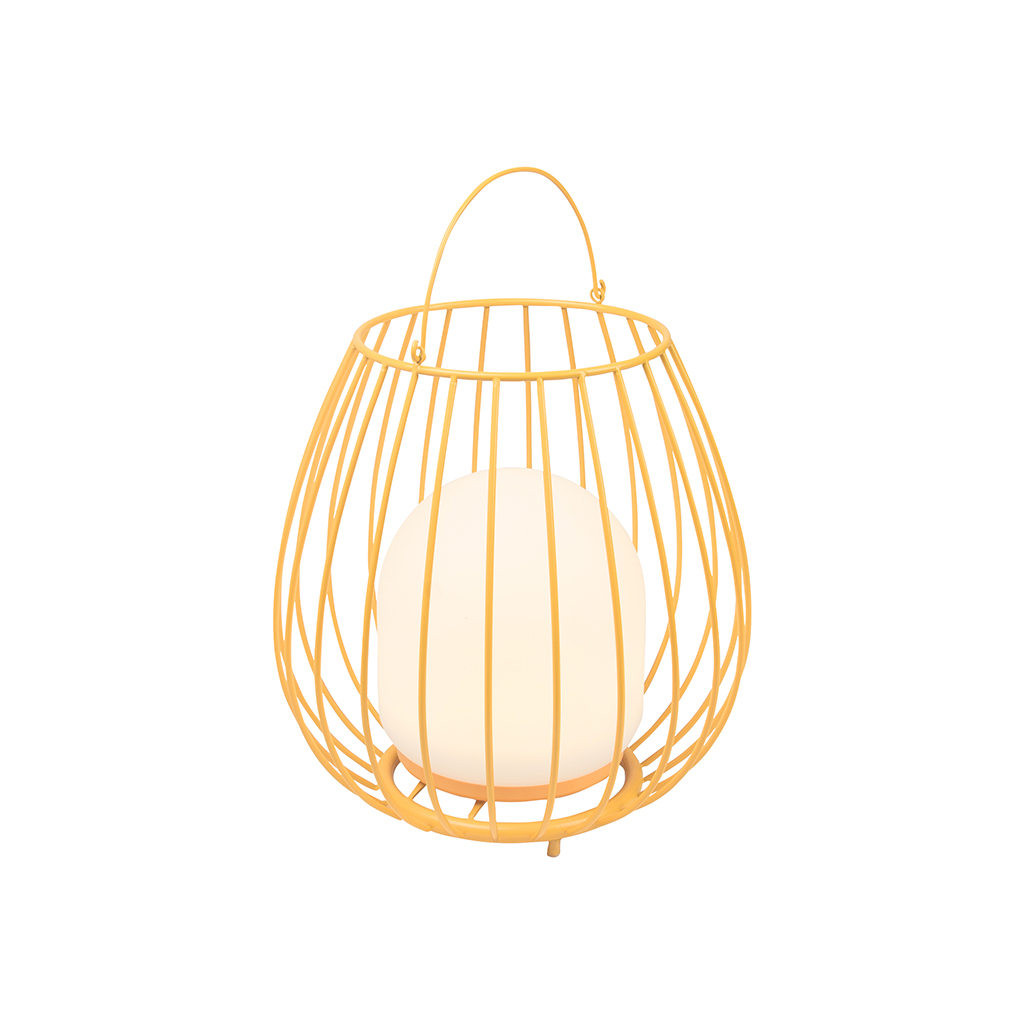 žlutá lampa na baterii