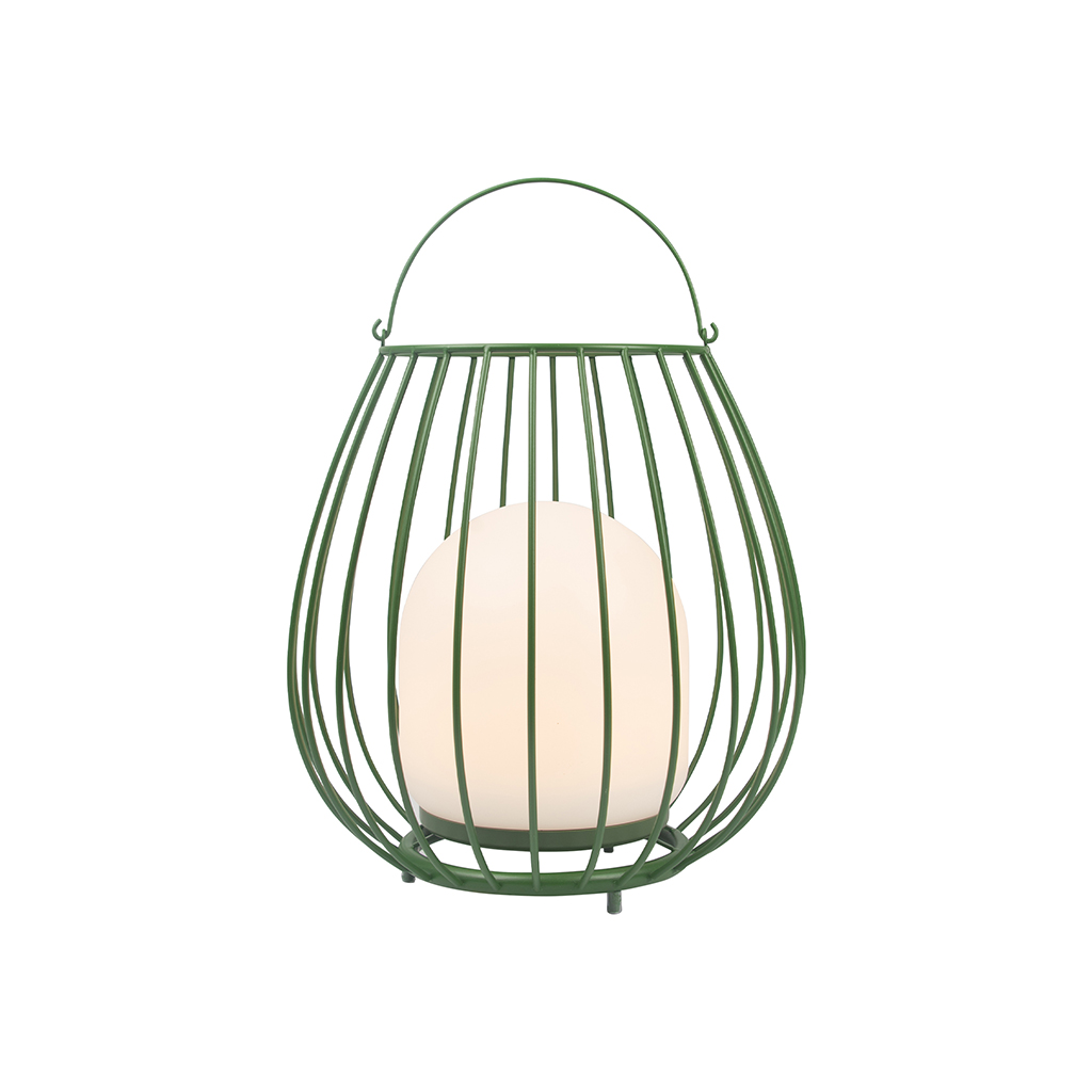 zelená lampa na baterii