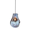 modré skleněné svítidlo