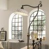 rustikální lampa s porcelánem