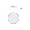 Hliníkové LED svítidlo Rundo62 Ceiling Direct (Barva Bílá, Průměr 850 mm, Teplota chromatičnosti / Stmívání TW 2700-6500 Kelvinů / Stmívatelné DALI)